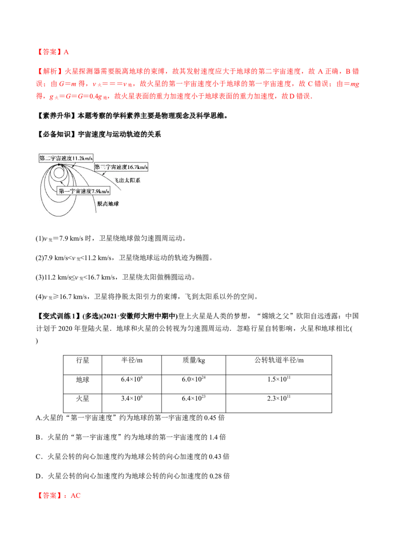 专题5.2宇宙航行及天体运动四类热点问题讲解析版_04高考物理_新高考复习资料_2022年新高考复习资料_2022年高考物理一轮复习讲练测（新教材新高考）