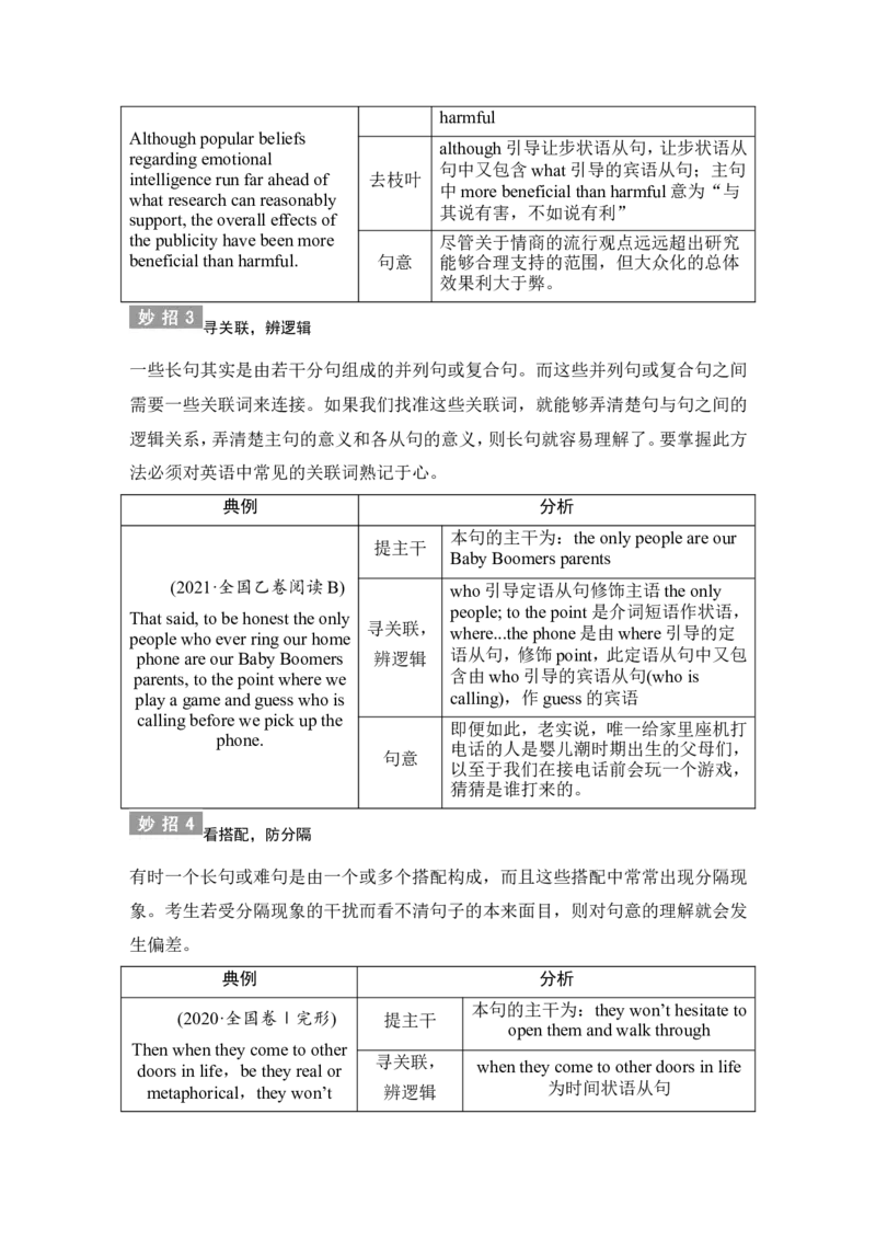 第一讲从宏观入手&mdash;&mdash;习惯加技巧，秒懂有妙招-2022年新高考英语二轮复习提分秘籍专题一：阅读理解_03高考英语_新高考复习资料_2022年新高考资料_2022年新高考英语二轮复习