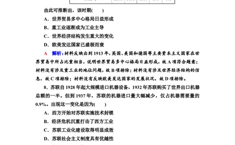 第43课商业贸易与日常生活作业_07高考历史_新高考复习资料_2022年新高考复习资料_2022届一轮复习讲练结合7.11更新_系列2_第十五单元经济与社会生活_第43课商业贸易与日常生活