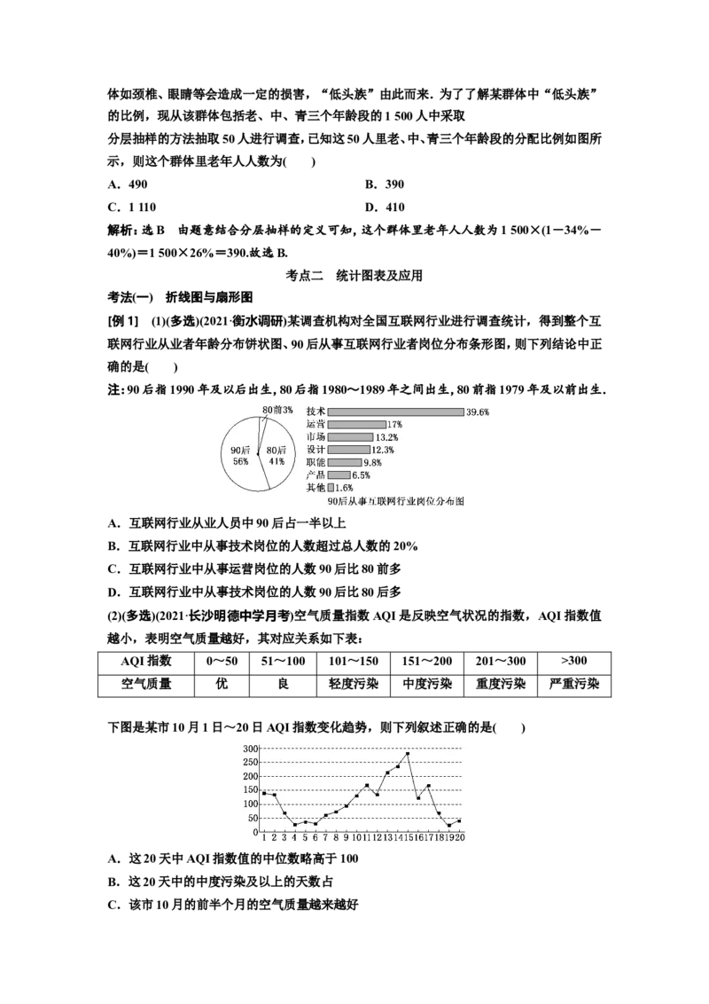 第一节统计教案_02高考数学_新高考复习资料_2022年新高考资料_2022届一轮复习讲练结合_第九章统计与统计案例_第一节统计