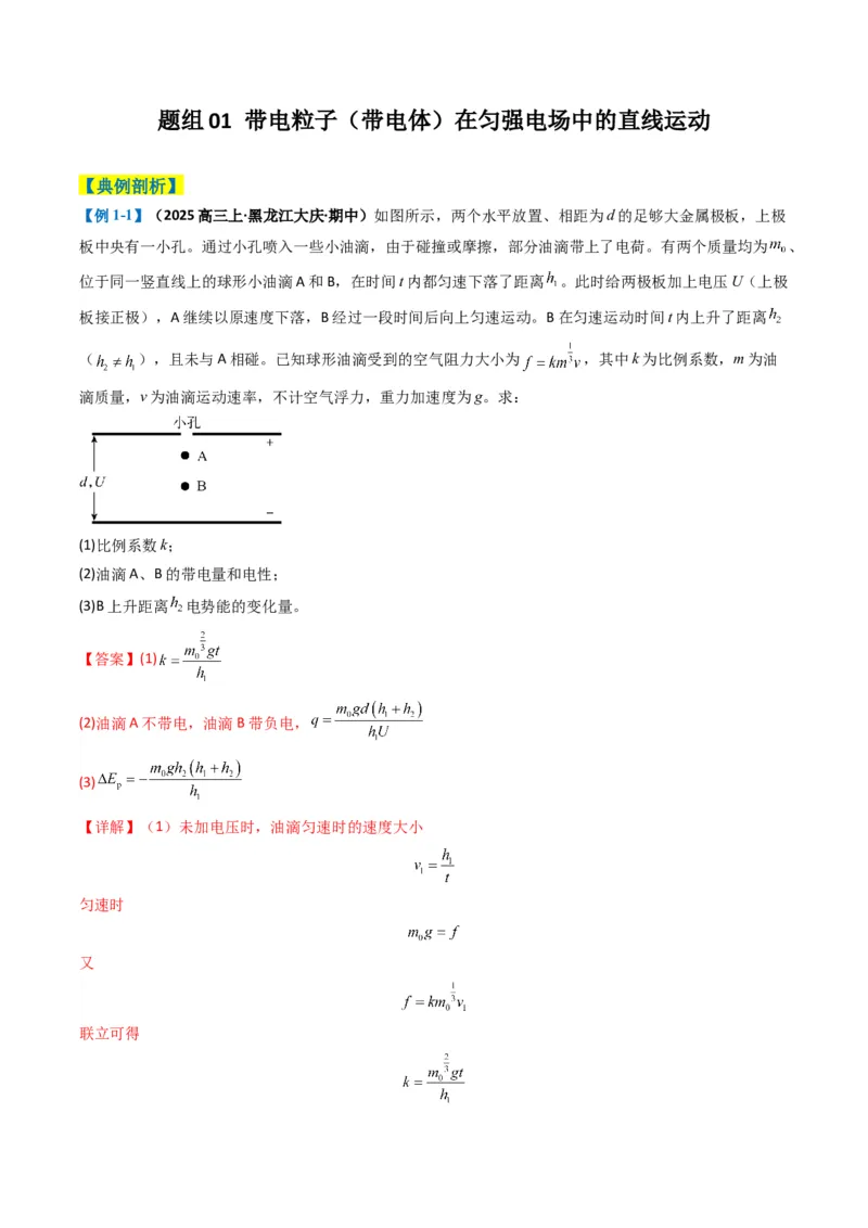 专题16电场综合题(解析版)_04高考物理_2025年新高考资料_二轮复习_2025年高考物理二轮热点题型归纳与变式演练（新高考通用）339880232