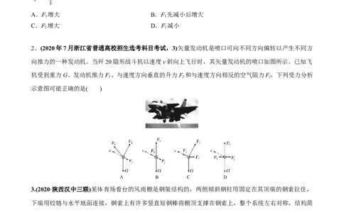 专题2.2受力分析共点力作用下物体的平衡练原卷版(1)_04高考物理_新高考复习资料_2022年新高考复习资料_2022年高考物理一轮复习讲练测（新教材新高考）
