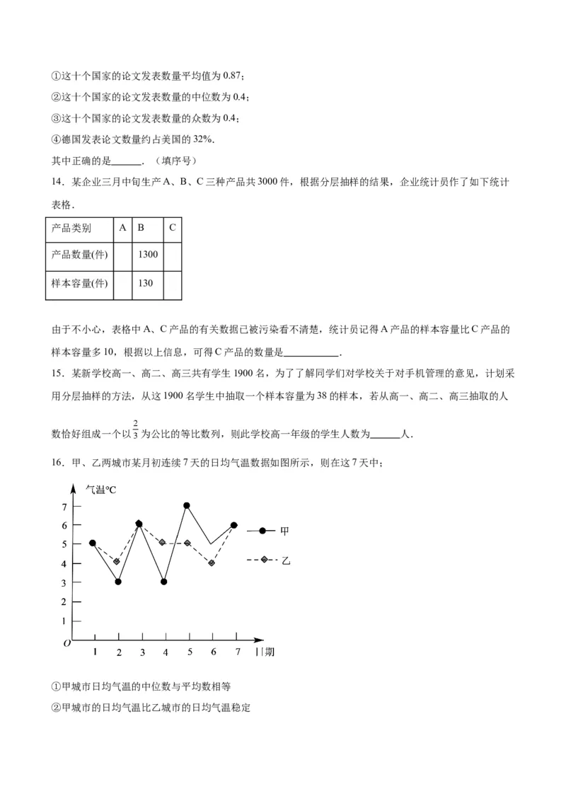 第47练随机抽样（精练：基础+重难点）一轮复习讲义2024年高考数学高频考点题型归纳与方法总结（新高考通用）原卷版_02高考数学_新高考复习资料_2024年新高考资料_一轮复习资料