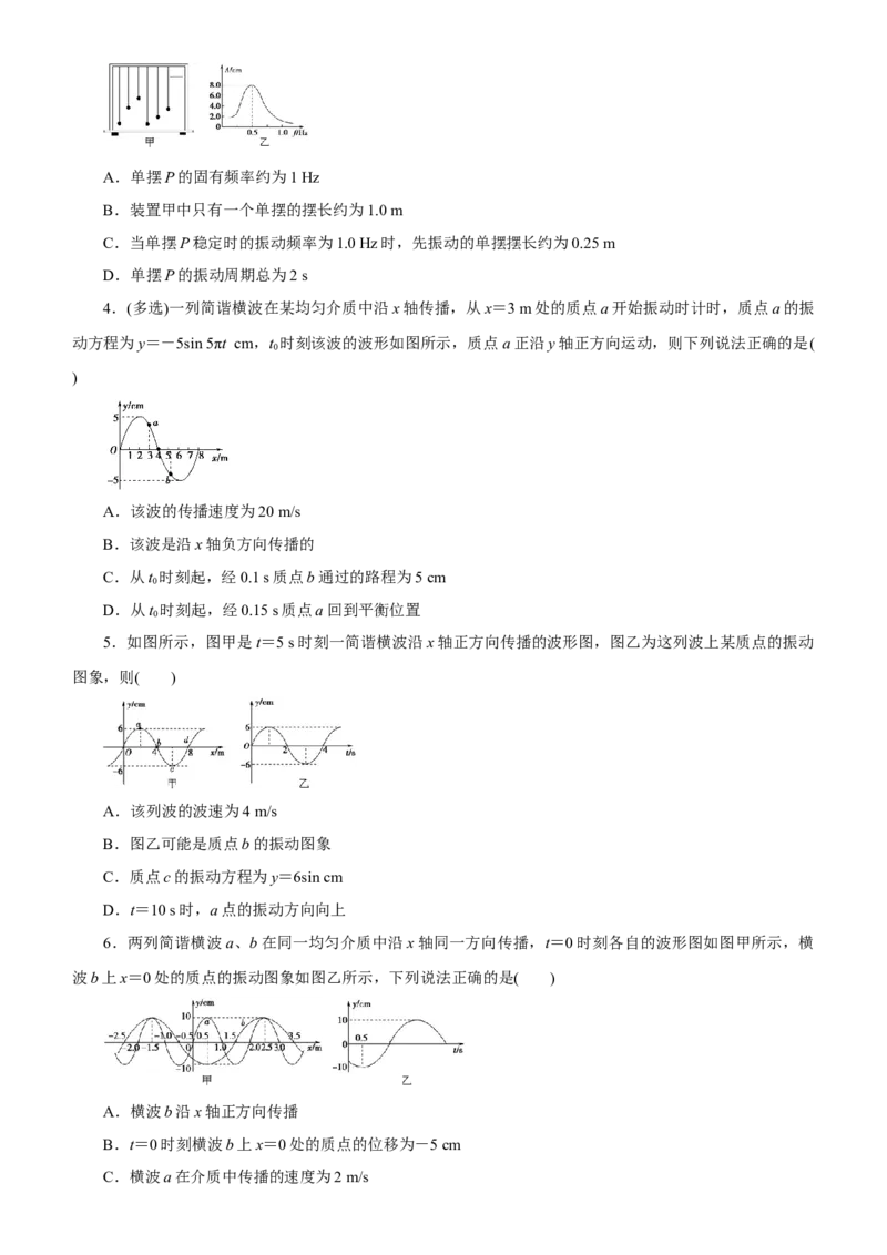 原创（新高考）2021届高考二轮精品专题五振动与波动学生版_04高考物理_新高考复习资料_2021年新高考资料_2021届（新高考）物理二轮精品专题