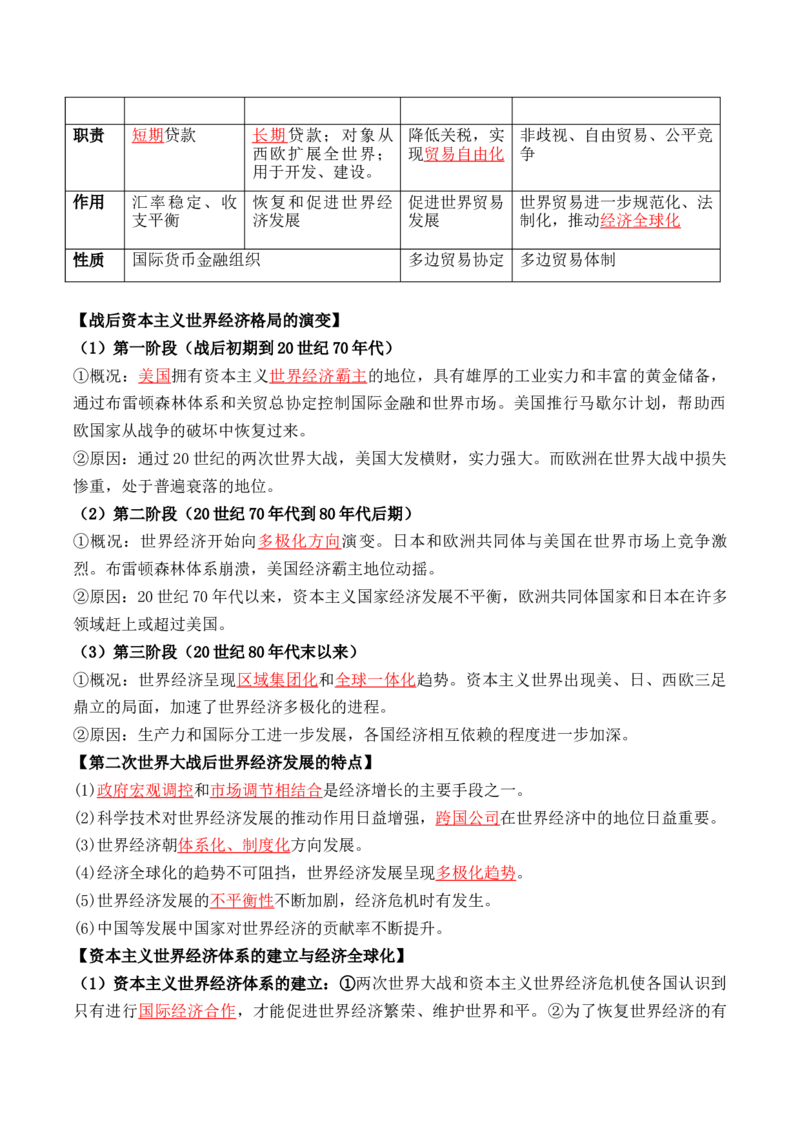 第三单元++商业贸易与日常生活+-背记手册高中历史全册最新核心考点必背清单（选择性必修一二三）_07高考历史_2024年新高考资料_1.2024一轮复习_选择性必修2：经济与社会生活