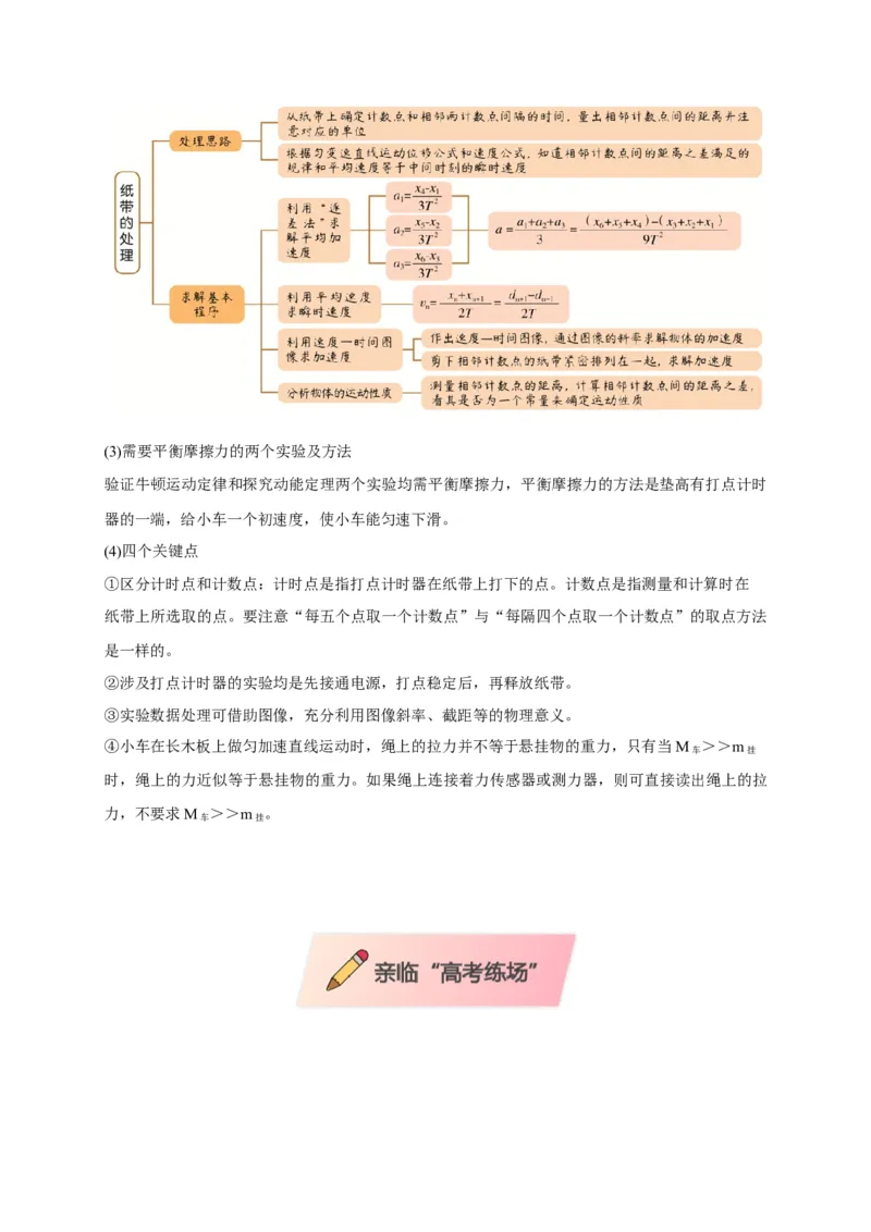 实验1力学实验（原卷版）_04高考物理_2025年新高考资料_二轮复习_模型与方法2025届高考物理二轮复习热点题型归类340322924