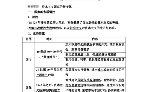 第33课资本主义国家和社会主义国家的发展变化教案_07高考历史_新高考复习资料_2022年新高考复习资料_2022届一轮复习讲练结合7.11更新_系列2