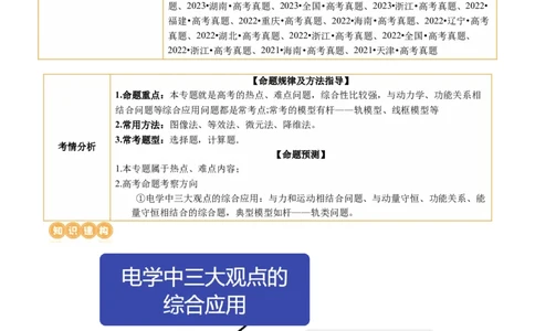 专题14电学中三大观点的综合应用（讲义）（解析版）_04高考物理_新高考复习资料_2024新高考复习资料_二轮复习资料_2024年高考物理二轮复习讲练测（新教材新高考）