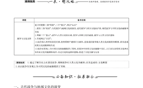 第三十六单元战争与文化交锋教案_07高考历史_新高考复习资料_2022年新高考复习资料_2022届一轮复习讲练结合7.11更新_系列1_第三十六单元战争与文化交锋