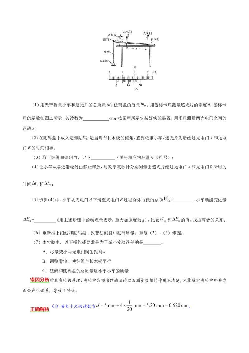 专题14实验与探究-备战2019年高考物理之纠错笔记系列（解析版）_04高考物理_新高考复习资料_2022年新高考复习资料_高考物理2022年一轮复习各版本_赠19年高考物理纠错笔记_858
