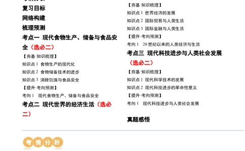 第46讲现代世界的食物生产、经济生活与科技进步（解析版）_07高考历史_2024年新高考资料_1.2024一轮复习_2024年高考历史一轮复习讲练测（新教材新高考）_234