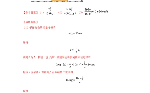 模型31子弹打木块模型（解析版）_04高考物理_新高考复习资料_2024新高考复习资料_二轮复习资料_2024高考物理二轮复习80模型最新模拟题专项训练_教师版（含答案解析）
