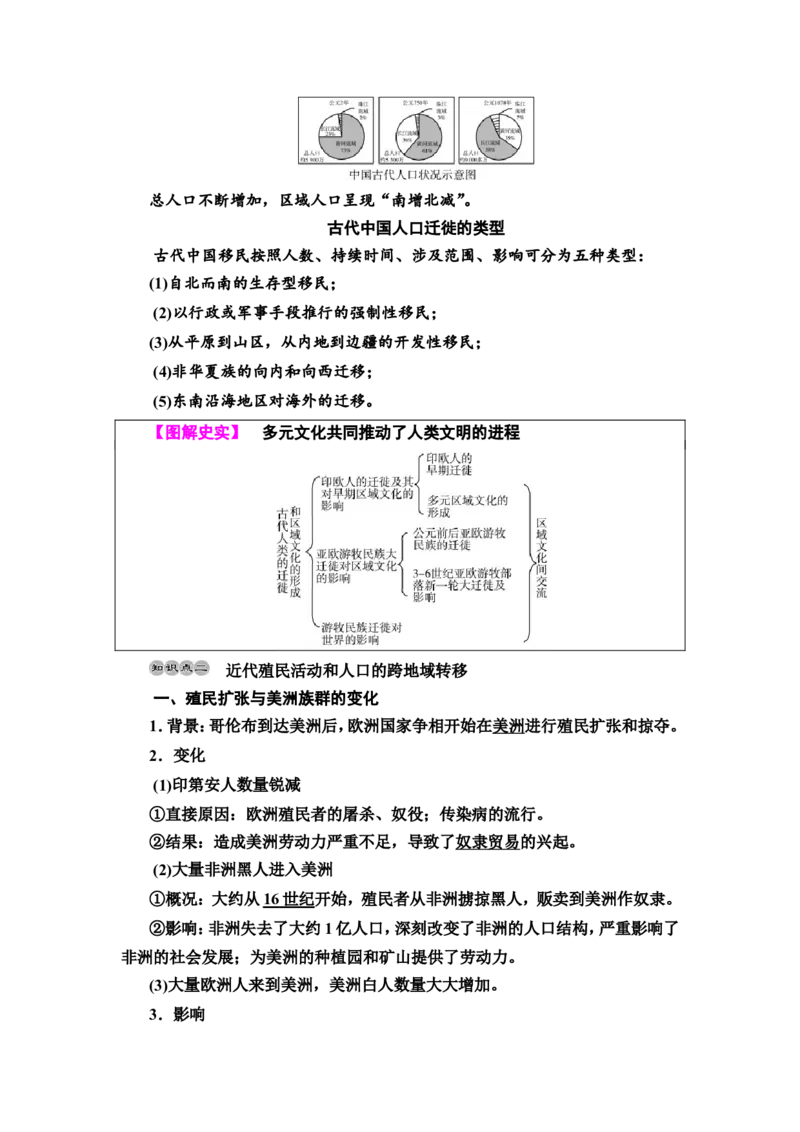 第49课人口迁徙、文化交融与认同教案_07高考历史_新高考复习资料_2022年新高考复习资料_2022届一轮复习讲练结合7.11更新_系列2_第十六单元文化交流与传播