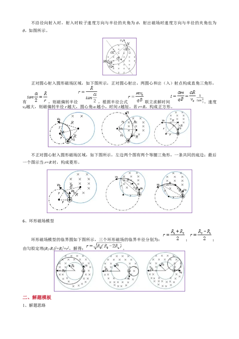 模板11-1磁场（四大题型）（解析版）_04高考物理_2025年新高考资料_二轮复习_2025年高考物理答题技巧与模板构建339420717