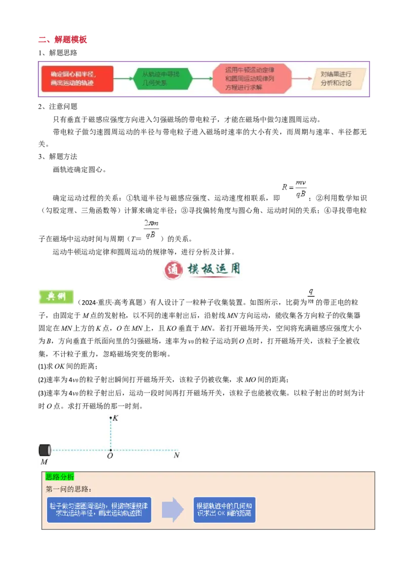 模板11-1磁场（四大题型）（解析版）_04高考物理_2025年新高考资料_二轮复习_2025年高考物理答题技巧与模板构建339420717