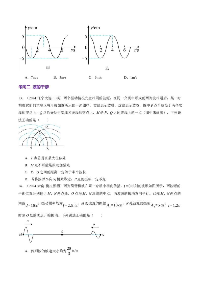 专题15机械振动与机械波（讲义）（原卷版）_04高考物理_2025年新高考资料_二轮复习_上好课2025年高考物理二轮复习讲练测（新高考通用）3381829