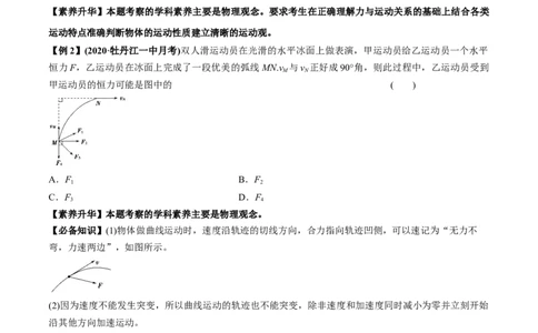 专题4.1曲线运动　运动的合成与分解讲原卷版_04高考物理_新高考复习资料_2022年新高考复习资料_2022年高考物理一轮复习讲练测（新教材新高考）