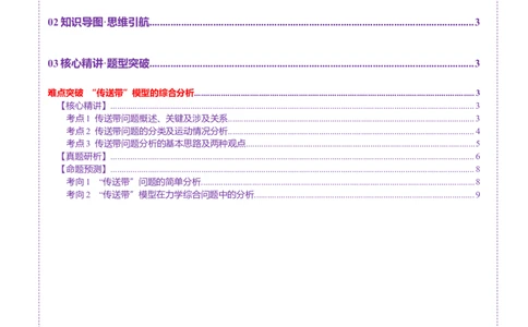 微专题二&ldquo;传送带&rdquo;模型的综合分析（讲义）（原卷版）_04高考物理_2025年新高考资料_二轮复习_上好课2025年高考物理二轮复习讲练测（新高考通用）3381829