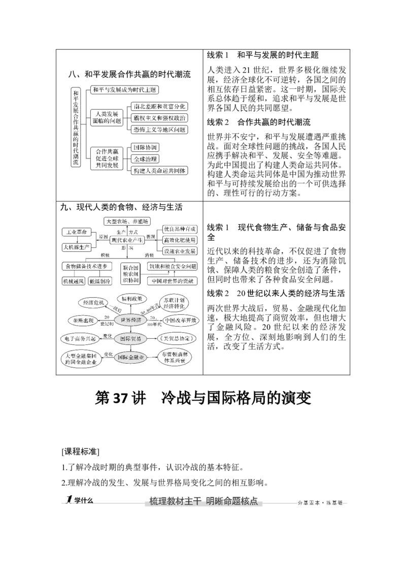 第37讲冷战与国际格局的演变_07高考历史_新高考复习资料_2023年新高考复习资料_2023新高考大一轮复习讲义_2023年高考历史一轮复习讲义（部编版新高考）_赠补充习题_专题2-10