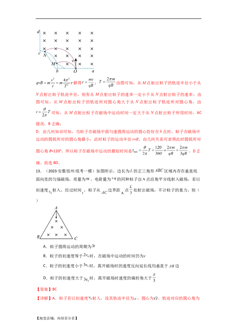 易错点11磁场-（4大陷阱）-备战2024年高考物理考试易错题（解析版）_04高考物理_新高考复习资料_2024新高考复习资料_专项复习资料_备战2024年高考物理考试易错题（新高考专用）
