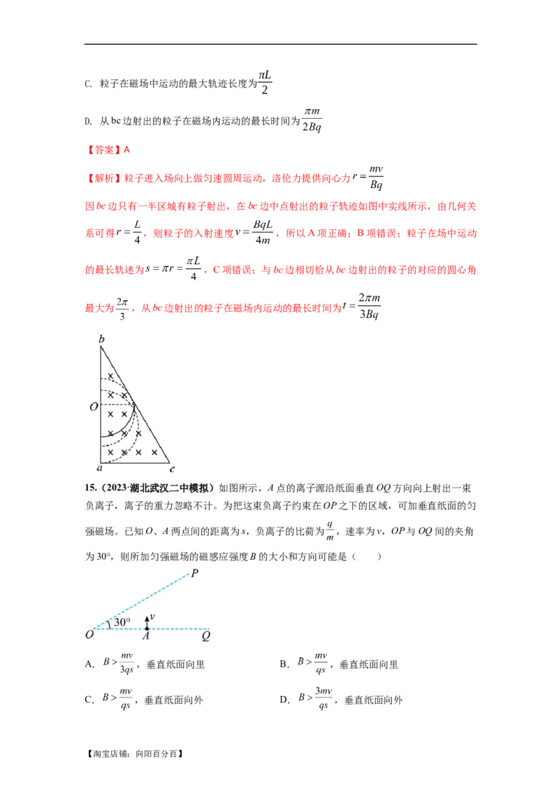 易错点11磁场-（4大陷阱）-备战2024年高考物理考试易错题（解析版）_04高考物理_新高考复习资料_2024新高考复习资料_专项复习资料_备战2024年高考物理考试易错题（新高考专用）