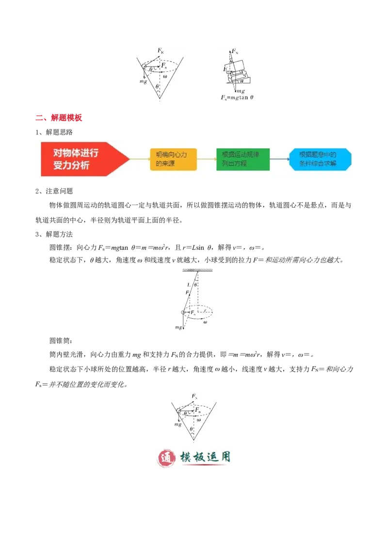模板05圆周运动（五大题型）（原卷版）_04高考物理_2025年新高考资料_二轮复习_2025年高考物理答题技巧与模板构建339420717