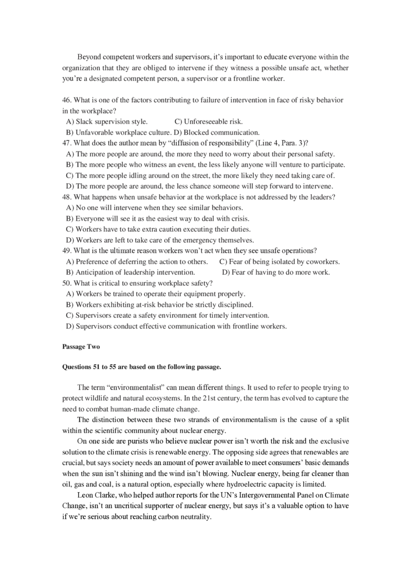 2024年06月大学英语六级考试真题（第1套）_最新更新，视频都在这_2026，6月六级速转存易和谐_新大学英语2025.6月4.6级真题_六级真题_01六级真题+答案解析+听力音频
