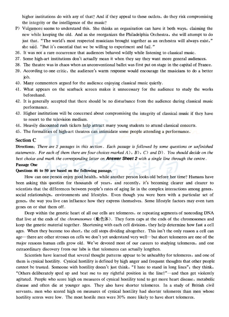 2022年12月大学英语6级真题（卷三）_最新更新，视频都在这_2026、6月四级速转存易和谐_四六级真题+资料包_六级真题_2022年12月六级真题及答案解析（全三套）