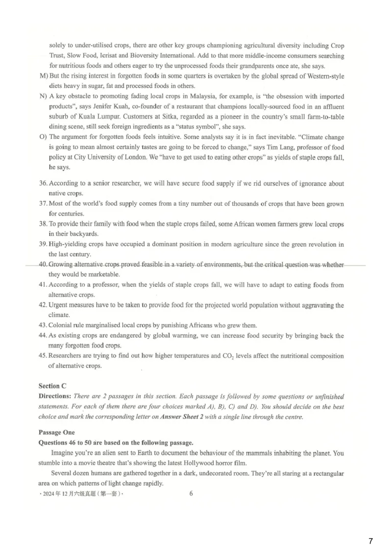 [25.1]--六级听力模考解析24年12月第一套_最新更新，视频都在这_2026、6月四级速转存易和谐_1、2025年6月四级_10.2026四级英语橙啦_{1}--课程_{25}--六级6月7日模考解析
