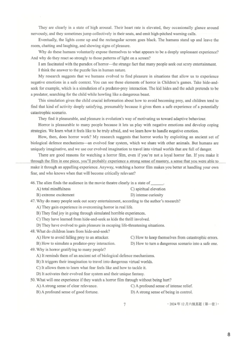[25.1]--六级听力模考解析24年12月第一套_最新更新，视频都在这_2026、6月四级速转存易和谐_1、2025年6月四级_10.2026四级英语橙啦_{1}--课程_{25}--六级6月7日模考解析