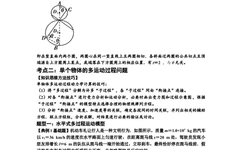 知识点13：单个物体模型的动力学问题（原卷版）_04高考物理_新高考复习资料_2024新高考复习资料_一轮复习资料_基础版2024届高考物理一轮复习讲义及对应练习