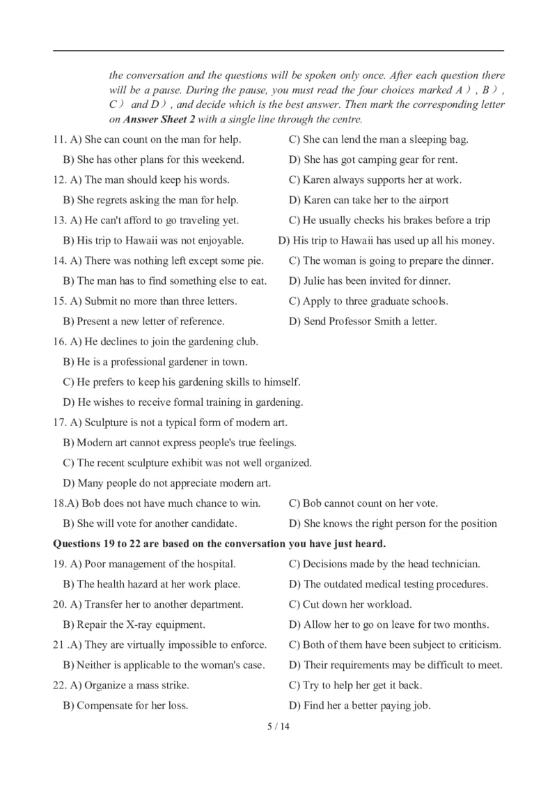 2012年12月英语六级真题(3)_02.四六级真题+模拟题（0128）_六级真题+音频+解析(0128)_01.1990&mdash;2012六级旧题型_2012年12月六级