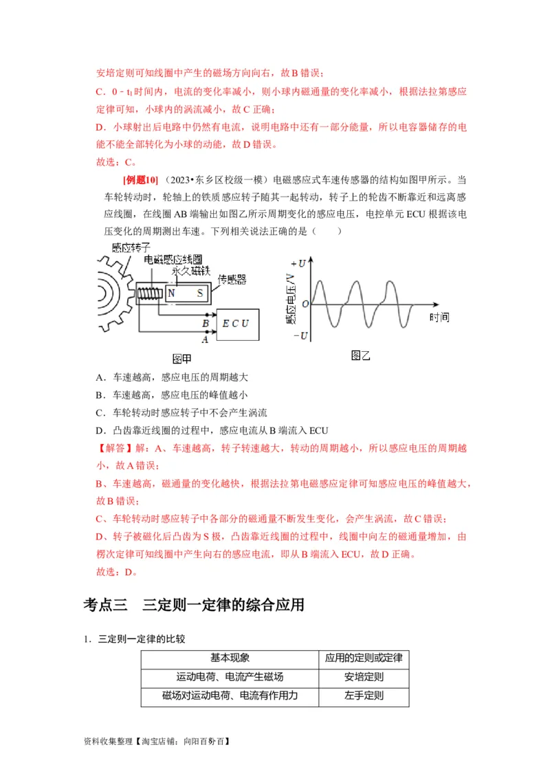 第23讲　电磁感应现象楞次定律（解析版）_04高考物理_通用版（老高考）复习资料_2024年复习资料_完2024年高考物理一轮考点复习精讲精练（全国通用）