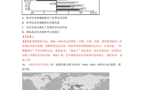 解密1220世纪下半叶世界的新变化与当代世界的发展（分层训练）（解析版）_07高考历史_新高考复习资料_2023年新高考复习资料_高频考点解密2023年高考历史二轮复习讲义+分层训练