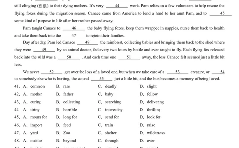 考点6完形填空之记叙文精练（学生版）_03高考英语_新高考复习资料_2024年新高考资料_一轮复习资料_完备战2024年高考英语一轮复习考点帮（新高考）_完形填空