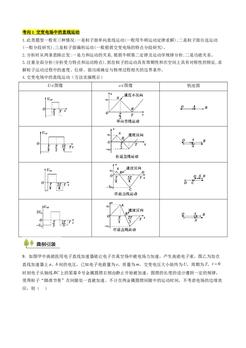 考点34电容器带电粒子在电场中的运动（核心考点精讲精练）（解析版）_04高考物理_2025年新高考资料_一轮复习_备战2025年高考物理一轮复习考点帮（新高考通用）（完结）