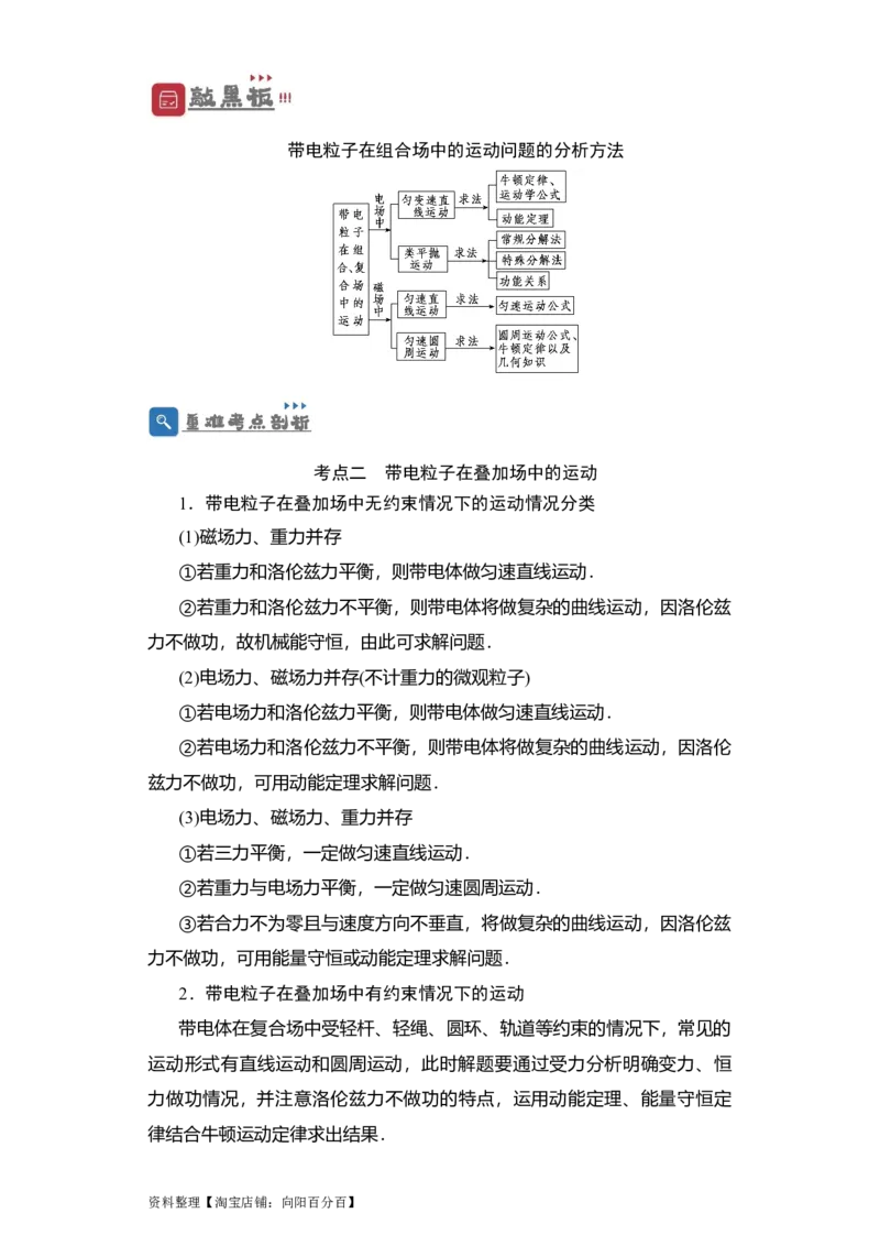 第40讲带电粒子在复合场中的运动（解析版）_04高考物理_通用版（老高考）复习资料_2024年复习资料_完划重点2024年高考一轮复习精细讲义