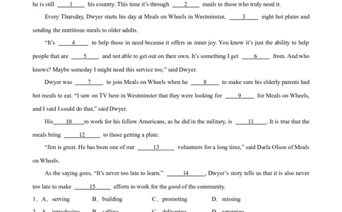 考点巩固卷19完形填空之夹叙夹议文（解析版）_03高考英语_新高考复习资料_2024年新高考资料_一轮复习资料_完2024年高考英语一轮复习考点通关卷（新高考）