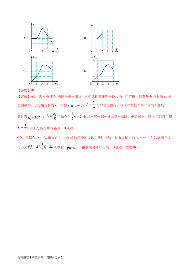 第56讲电磁感应现象中的电路和图像问题（讲义）（解析版）_04高考物理_新高考复习资料_2024新高考复习资料_一轮复习资料_2024年高考物理一轮复习讲练测（讲义+练习+课件）（新高考）