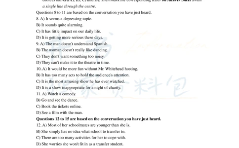 2018年6月大学英语四级考试真题卷1_最新更新，视频都在这_2026、6月四级速转存易和谐_四六级真题+资料包_四级真题_2018年6月CET4