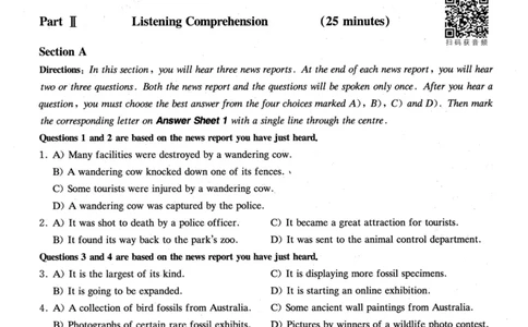 2019.12四级真题全3套(带书签)_02.四六级真题+模拟题（0128）_四级真题+音频+解析(0128)_03.2016&mdash;2025年新题型_2019年12月四级