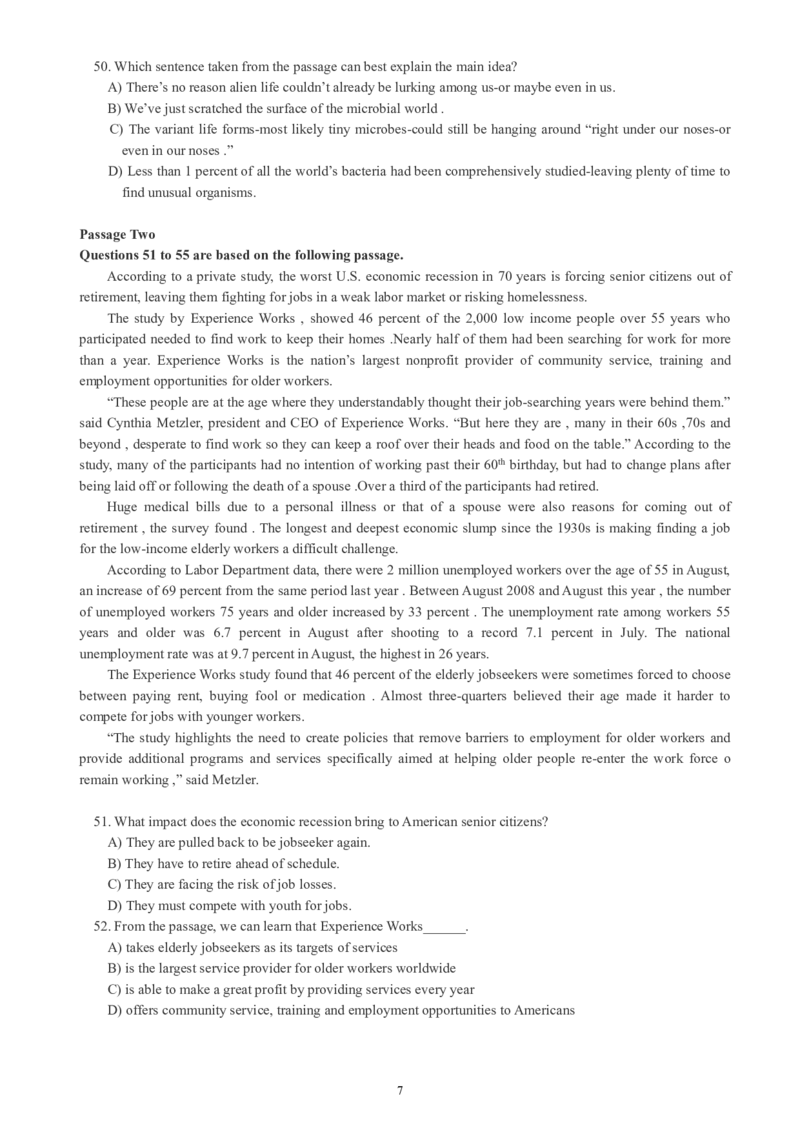 四级通关模拟卷第一套_最新更新，视频都在这_2026、6月四级速转存易和谐_新大学英语2025.6月4.6级真题_※3.四级模拟预测题_四级通关模拟卷（1）