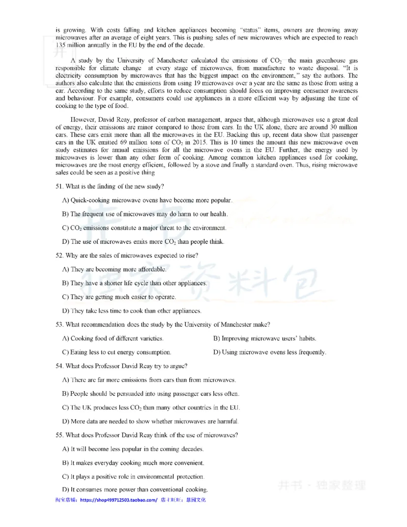 2019年12月大学英语四级考试真题卷3_最新更新，视频都在这_2026、6月四级速转存易和谐_四六级真题+资料包_四级真题_2019年12月CET4