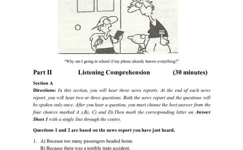 2015.06四级真题第2套可复制可检索_02.四六级真题+模拟题（0128）_四级真题+音频+解析(0128)_02.2013&mdash;2015年旧题型_2015年06月CET4_2015.06四级真题PDF