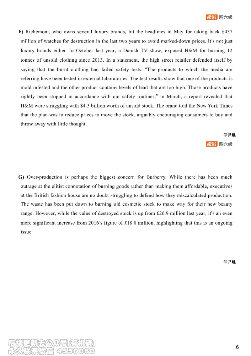 [8.19]--匹配题精讲精练4_最新更新，视频都在这_2026，6月六级速转存易和谐_1、2025年6月六级_10.2026六级英语橙啦_{1}--课程_{8}--阅读精讲精练