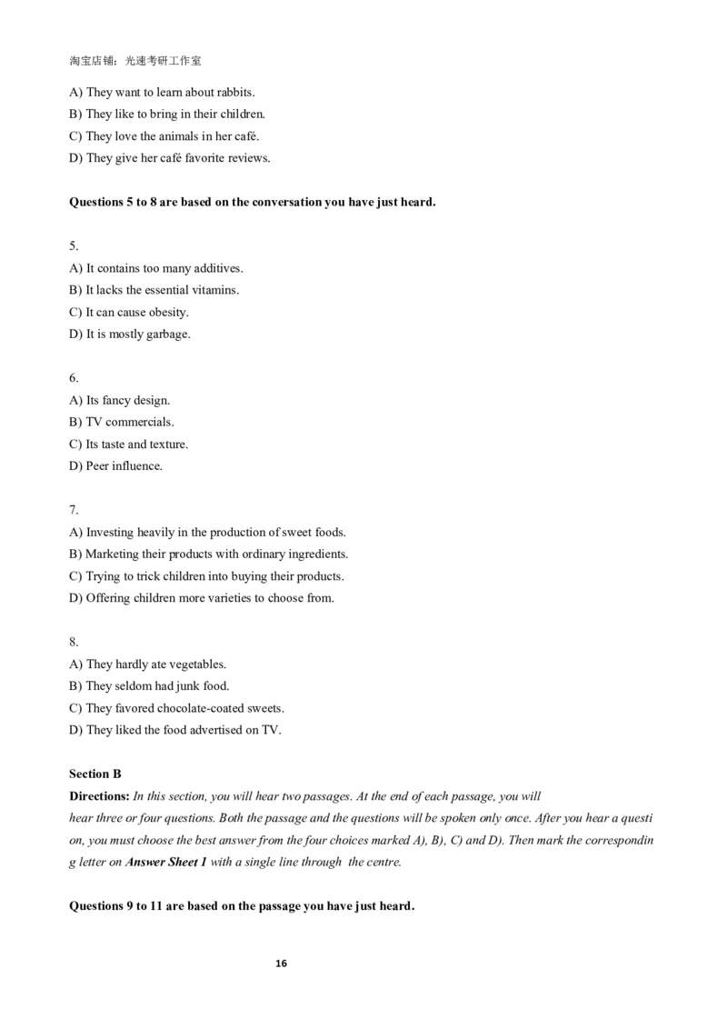 2018年06月六级真题全3套_02.四六级真题+模拟题（0128）_六级真题+音频+解析(0128)_03.2016&mdash;2025六级新题型_2018年06月六级_2018.06六级真题word