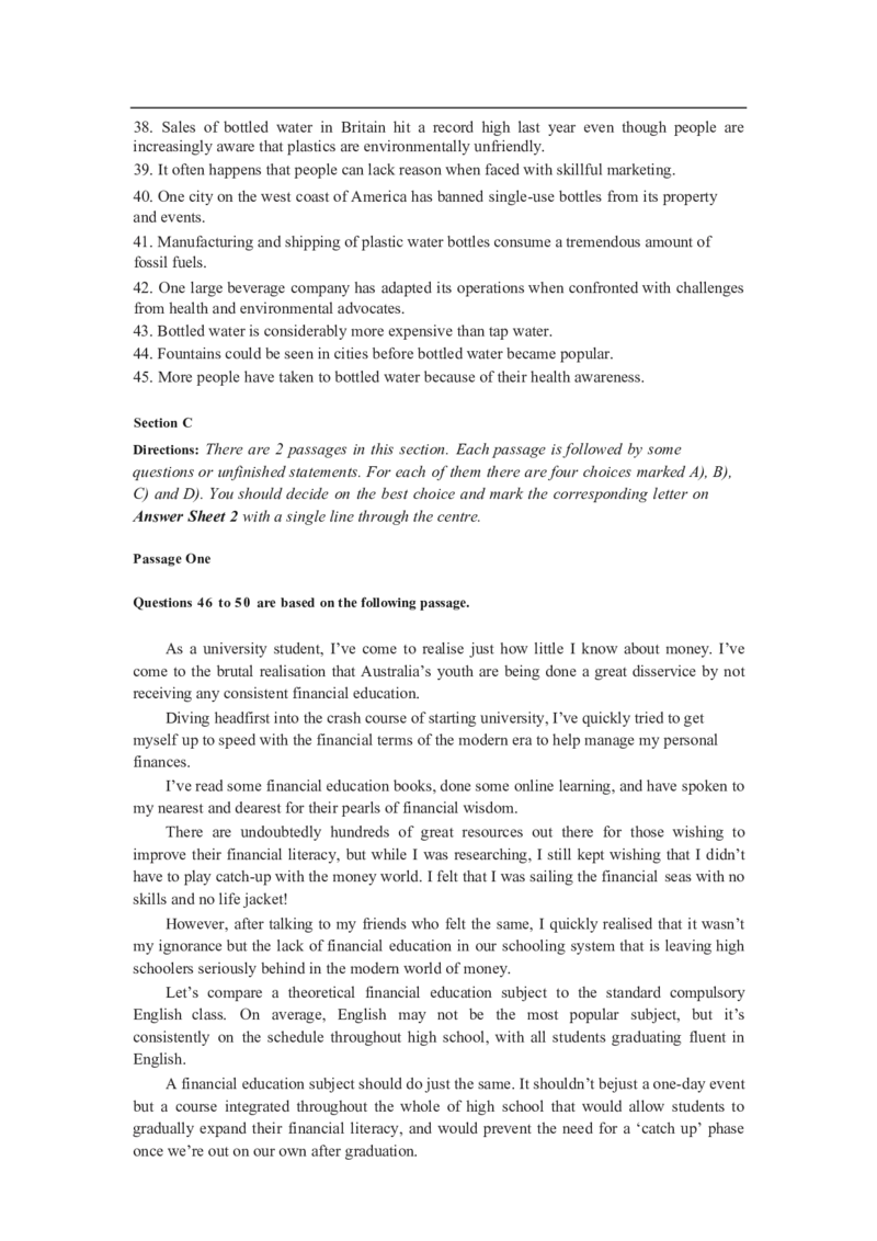 2024年12月四级真题全3套_02.四六级真题+模拟题（0128）_四级真题+音频+解析(0128)_03.2016&mdash;2025年新题型_2024年12月四级_2024.12四级真题word