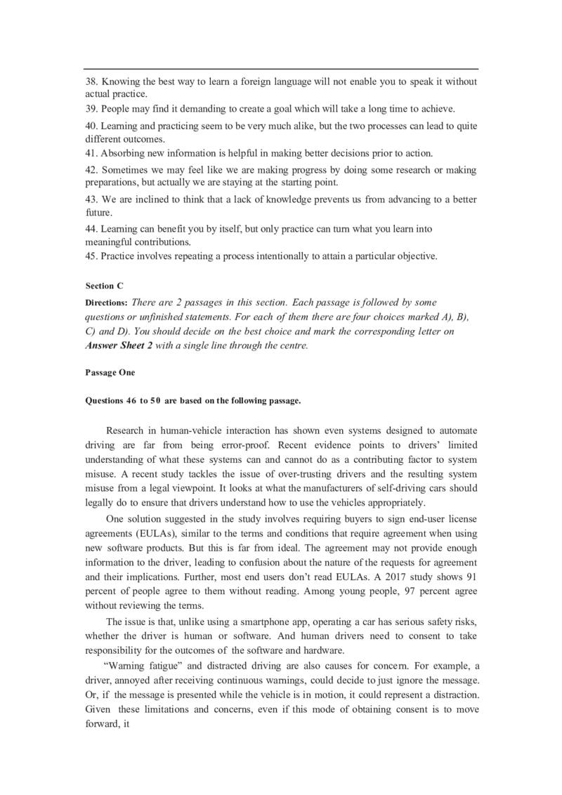 2024年12月四级真题全3套_02.四六级真题+模拟题（0128）_四级真题+音频+解析(0128)_03.2016&mdash;2025年新题型_2024年12月四级_2024.12四级真题word