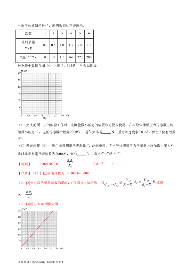 第61讲利用传感器制作简单的自动控制装置（讲义）（解析版）_04高考物理_新高考复习资料_2024新高考复习资料_一轮复习资料_2024年高考物理一轮复习讲练测（讲义+练习+课件）（新高考）