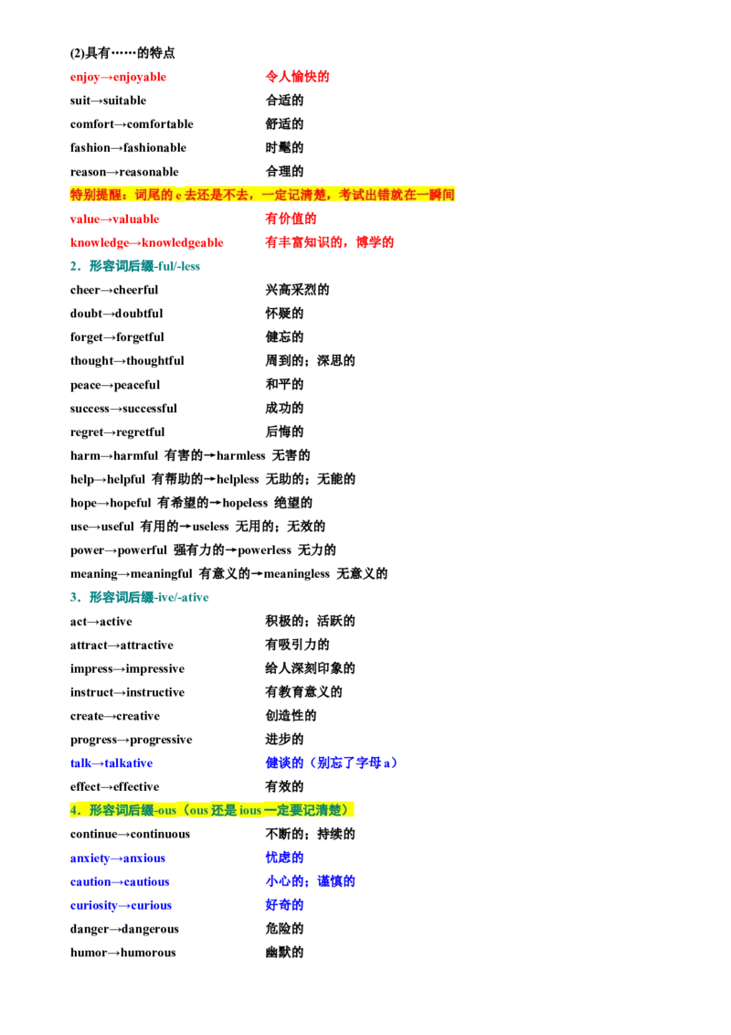 考点04形容词（核心考点精讲精练）-备战2024年高考英语一轮复习考点帮（新高考专用）（教师版）_03高考英语_新高考复习资料_2024年新高考资料_一轮复习资料_语法核心考点